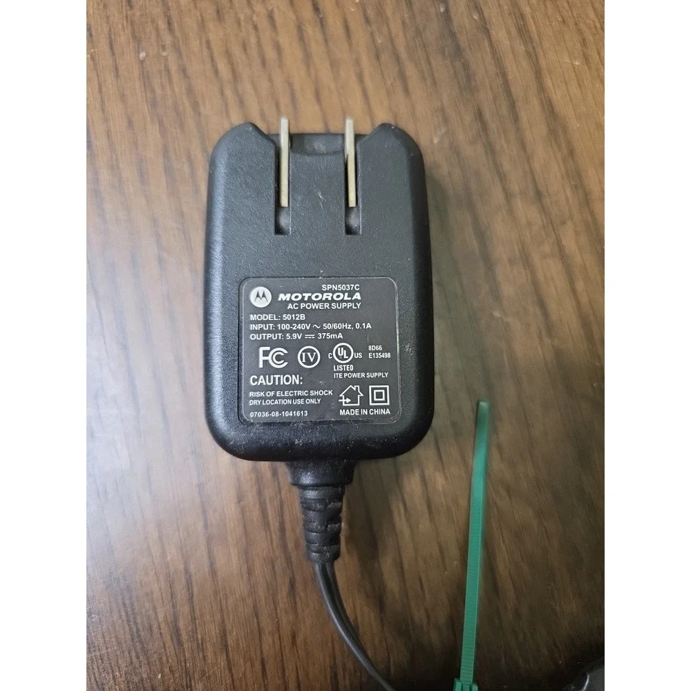 Motorola AC Power Supply Phone Charger Model 5012 Working SPN5037B‎ A6